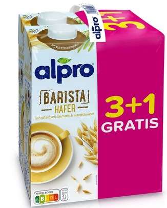 [Hofer] 4x Alpro 1L Hafer Barista = 1,50/Stk. | -33% Oatly Spar | -25% 'Pflanzliche Produkte' Online Billa