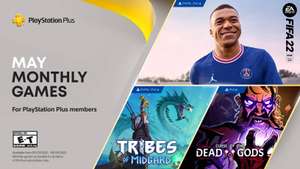 PS Plus im Mai 22: "FIFA 22" und "Tribes of Midgard" (PS4/PS5) sowie "Curse of the Dead Gods"