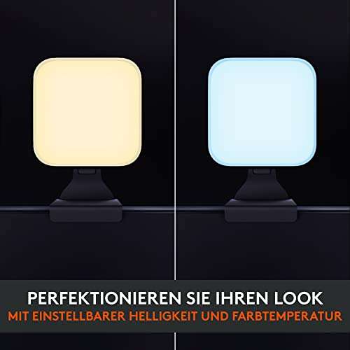 Logitech Litra Glow Premium LED Streaming-Licht mit TrueSoft