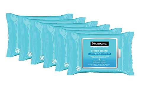 6x 25Stk. Neutrogena Hydro Boost Abschminktücher