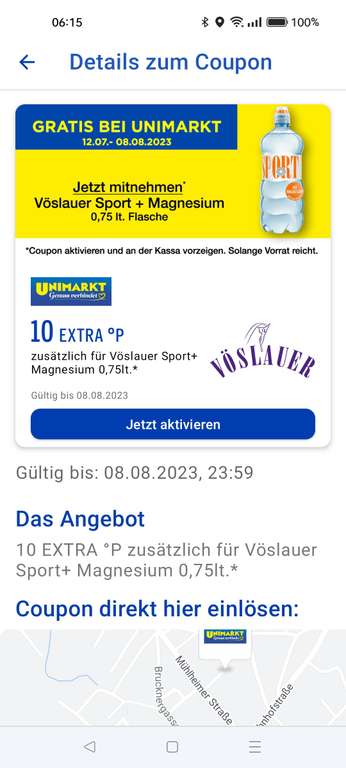 GRATIS Vöslauer Sport + Magnesium 0,75l Flasche