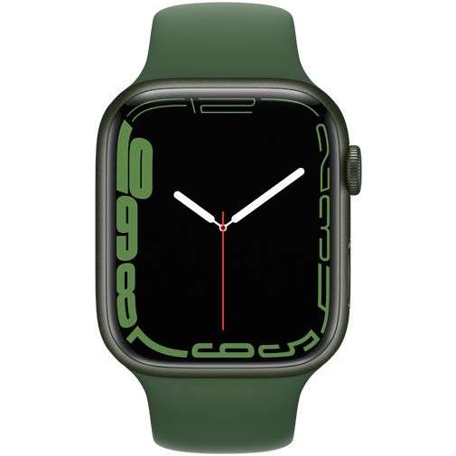 Apple Watch Series 7 (GPS + Cellular) 45mm Aluminium grün mit Sportarmband Klee