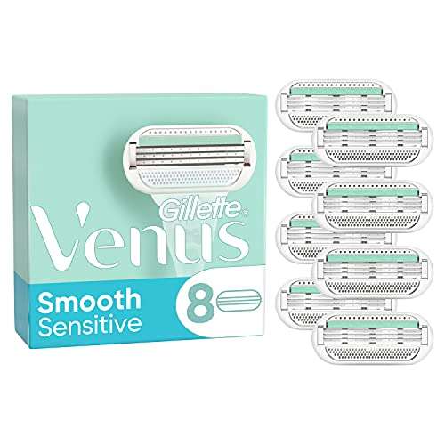 8x Gillette Venus Smooth Sensitive Rasierklingen