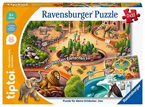 Ravensburger tiptoi Puzzle: Puzzle für kleine Entdecker: Zoo