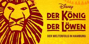 Disneys König der Löwen das Musical: Ticket + Hotelübernachtung in Hamburg ab 98,50€ pro Person (2 Personen)