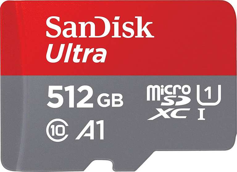SanDisk Ultra R120 microSDXC 512GB Kit, UHS-I U1, A1, Class 10