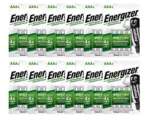 48Stk. (12x4) Energizer NiMH Power Plus AAA 700mAh