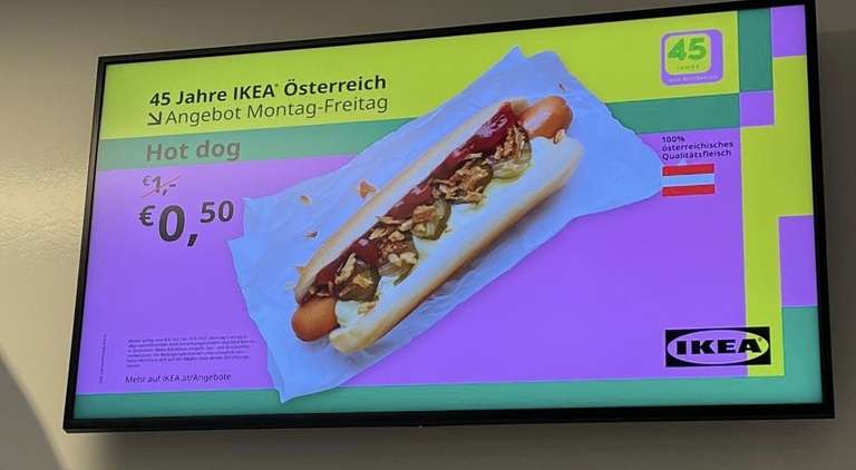 Ikea Hot Dog Aktion 50c