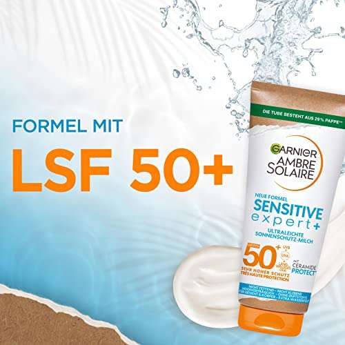 Ambre „Solaire Sensitive expert+“ Sonnencreme mit LSF 50+