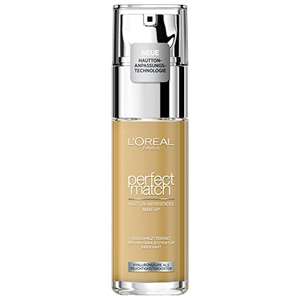 L'Oréal Paris Make up, Flüssige Foundation mit Hyaluron und Aloe Vera, Perfect Match Make-Up, Nr. 6.5.N Desert, 30 ml