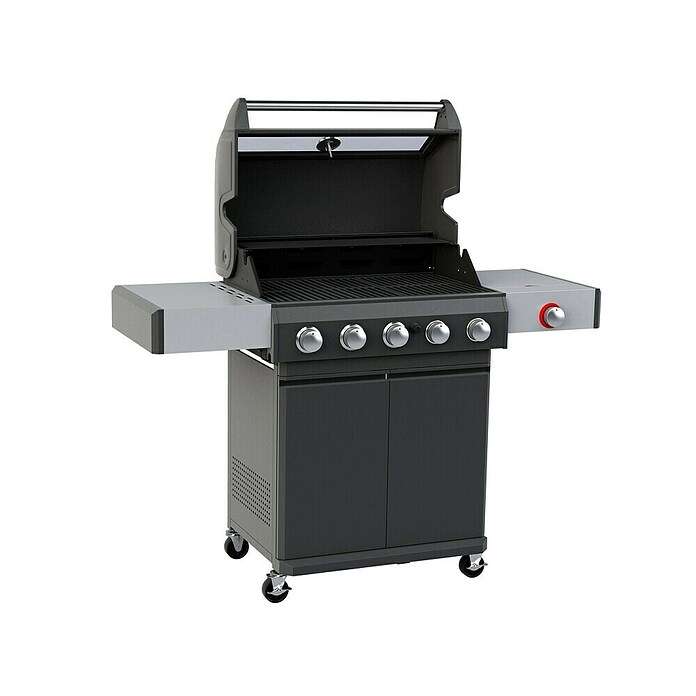 Grillstar Powerburner 550-1 Gasgrill bei Bauhaus – Top Deal, 5 Brenner, 14,65 kW, 70x41 cm, inkl. Thermometer, bei Bauhaus at Bauhaus