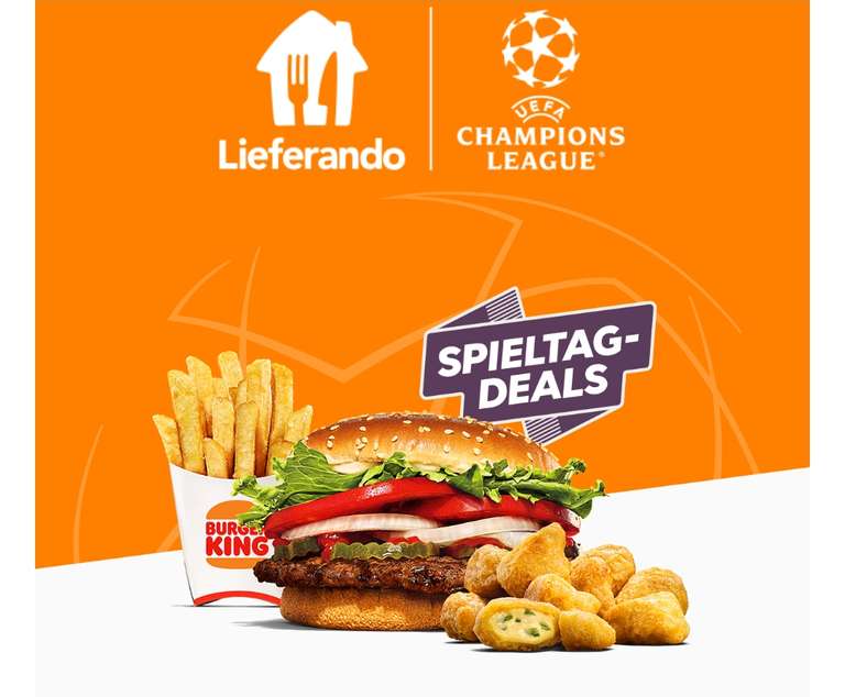 League - Gutscheine einsacken Preisjäger Lieferando MBW) Champions Spieltagen (10€ an