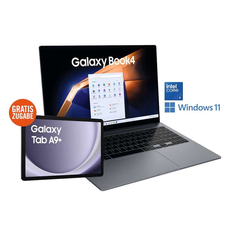 Samsung Galaxy Book4 15,6" Core 5 120U 16GB/512GB SSD Win11 + Samsung Tab A9+