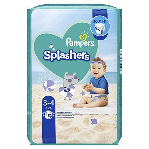 Pampers Baby Windeln Größe 3-4, Splashers Schwimmwindel 96 stück