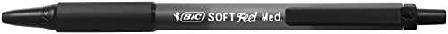 BIC Soft Feel Druckkugelschreiber Medium - Schwarz, 36er Pack