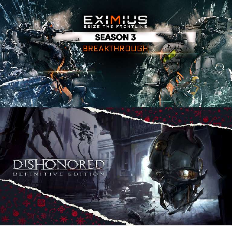 15 Games gratis im Epic Games Store: "Dishonored Definitive Edition" + "Eximius: Seize the Frontline" (bis 5.1. die letzten 2 Games holen)