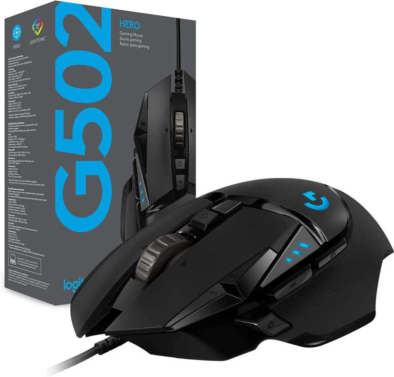 Logitech G502 Hero Gaming Maus, USB