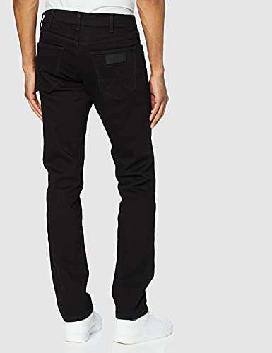 Wrangler Herren Greensboro Jeans, Schwarz (Black Valley) in vielen Größen
