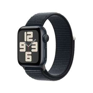 Apple Watch SE (2. Generation, 2023) (GPS, 40 mm) Smartwatch mit Aluminiumgehäuse und Sport Loop Armband