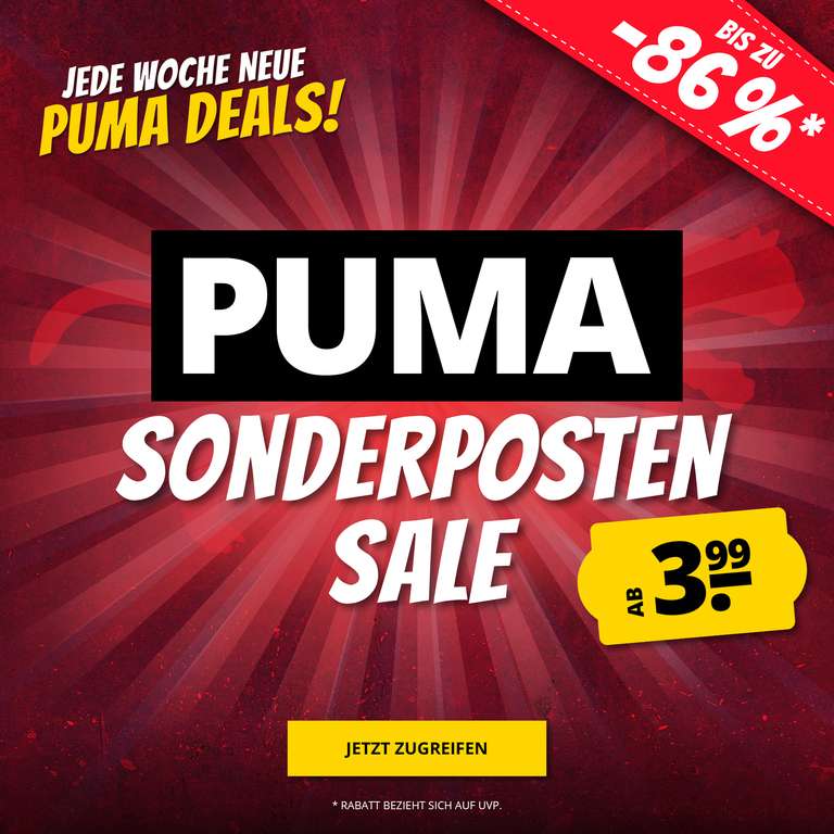 Sportspar: Puma Restposten ab 3,99€