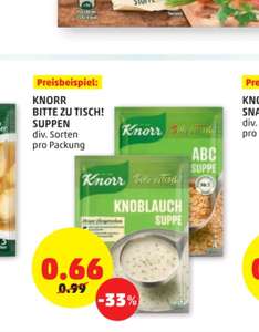 Kombideal - 5 x Suppe, Knorr Bitte zu Tisch um 1,30€ (Penny Aktion + Marktguru)