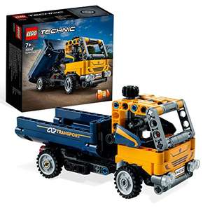 LEGO 42147 Technic Kipplaster Spielzeug, 2in1-Set mit Konstruktions-Modell und Bagger-Spielzeug