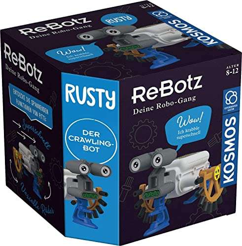 KOSMOS 602574 ReBotz - Rusty der Crawling-Bot, Mini-Roboter zum Bauen, Spielen und Sammeln