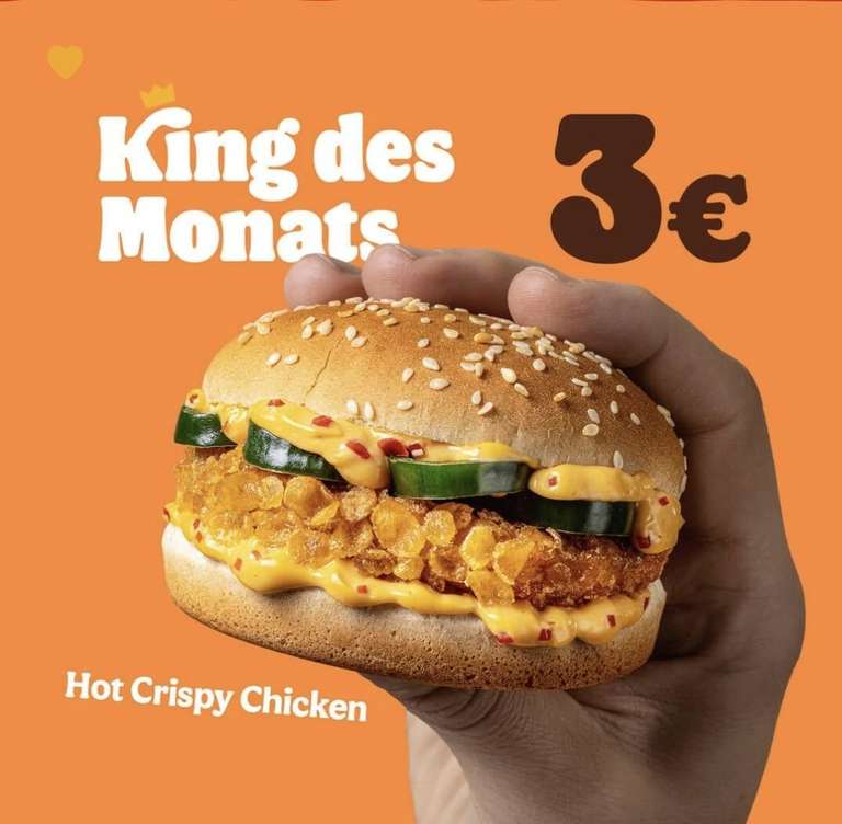 [Burger King] King des Monats: Hot Crispy Chicken