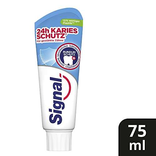Signal Zahnpasta 24h Kariesschutz mit Rundumschutz Zahnpflege für gestärkte Zähne 75 ml 12 Stück