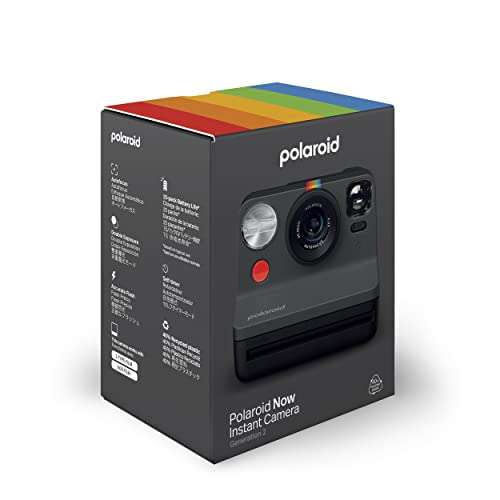 Polaroid Now Gen 2 Sofortbildkamera in Schwarz oder Weiß/Schwarz