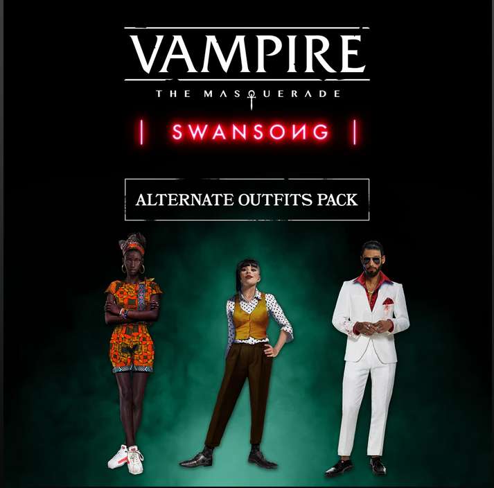 "Vampire: The Masquerade - Swansong Alternate Outfits Pack" (PS5 / PS4 / PC - Epic Games Store und nun auch XBOX) gratis bis 31.10.