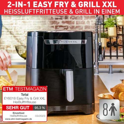 Tefal EY8018 Easy Fry & Grill XXL Heißluft-Fritteuse