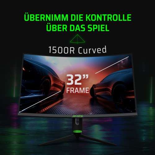 Aryond A32 V1.3 Gaming Curved Monitor | 32 Zoll 165Hz Curved QHD