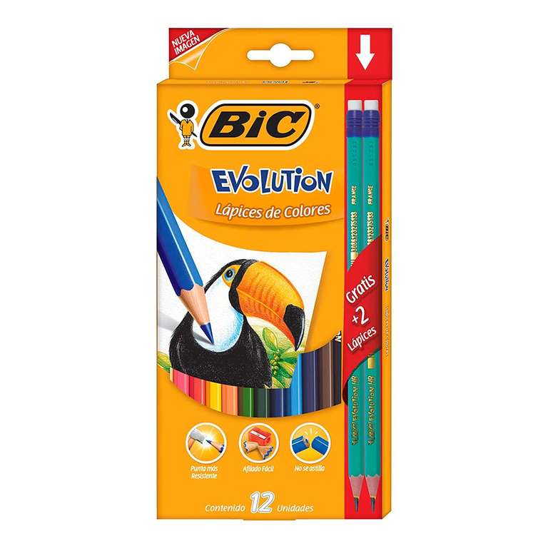 BIC Kids ECOlutions Buntstifte Set mit 12 Stiften