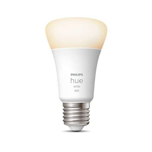 Philips Hue White E27 Lampe, 1x805lm, dimmbar, warmweißes Licht, 9Watt