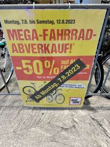 Ab Montag 50% auf alle Fahrräder im Maximarkt Wels