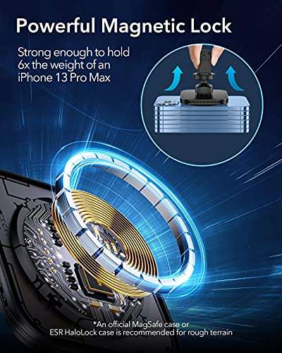 ESR HaloLock Schnellladegerät fürs Auto, kompatibel mit MagSafe und allen iPhone 12/13
