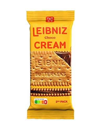 LEIBNIZ Cream Choco - Thekenaufsteller - 2 Butterkekse mit Schoko-Cremefüllung (18 x 38 g)
