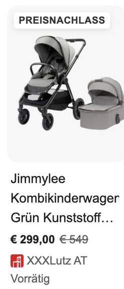 Jimmylee Kombikinderwagen in Grn fr 299  Jetzt bei XXXLutz | Preisjger