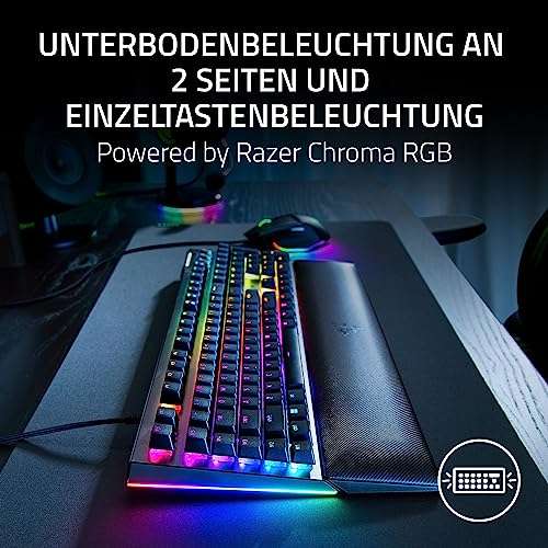 Razer BlackWidow V4, Razer GREEN Clicky Gen-3, USB, DE