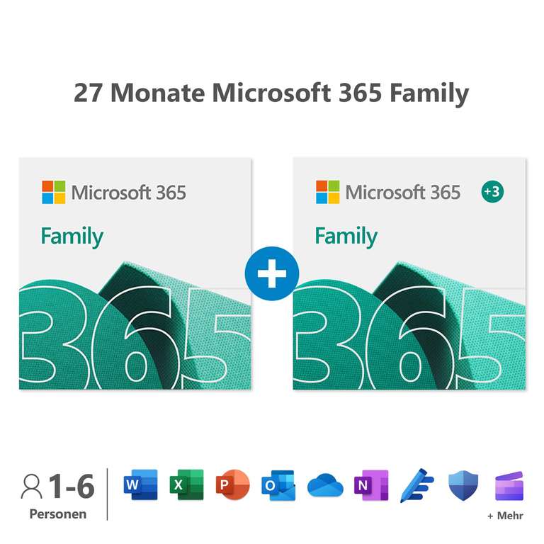 Microsoft Office 365 Family-Laufzeit 27 Monate