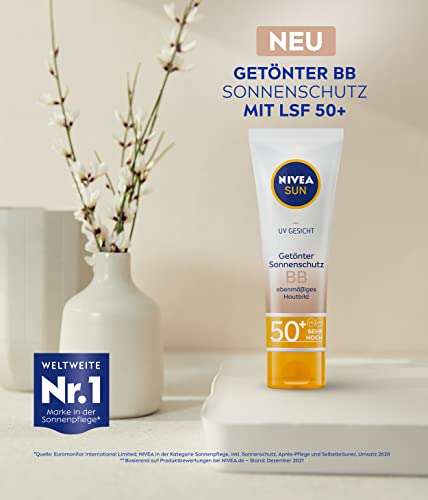 NIVEA SUN UV Gesicht getönter Sonnenschutz BB mit LSF 50+ (50 ml)