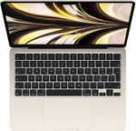 Apple MacBook Air Starlight, M2 8/8 Core, 8/256GB, QWERTY Tastatur