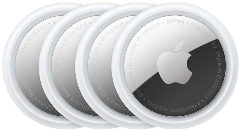 Apple AirTag weiß/silber, 4er-Pack