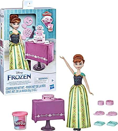 Hasbro Disney Die Eiskönigin Annas Tortenzauber, Play-Doh Kuchen-Spielset und Modepuppe