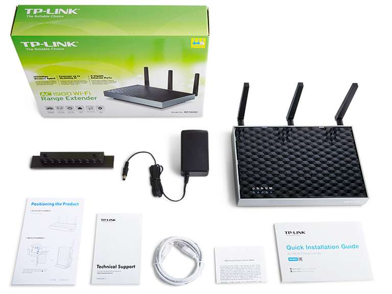 TP-Link AC1900-Dualband-Gigabit-WLAN-Repeater | RE580D