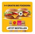 McDonalds - 1 + 1 Gratis bei Foodora ab 10€ auf ausgewählte Burger