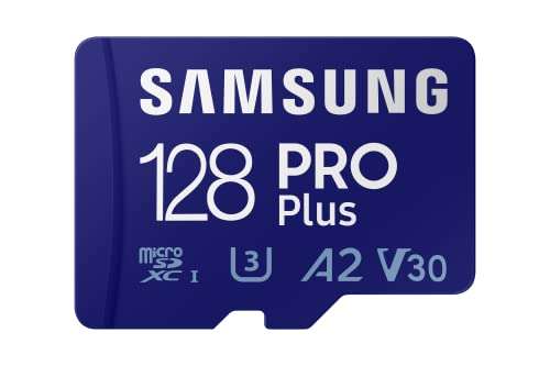 Samsung PRO Plus R160/W120 microSDXC 128GB Kit, UHS-I U3, A2, Class 10