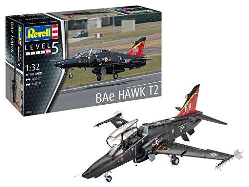 Revell 03852 BAe Hawk T2, Trainingsflugzeug der RAF, Flugzeugmodell 1:32