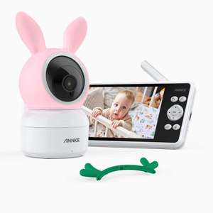 Annke Tivona Pro - 1080p 5" HD Video Baby Monitor & Kamera mit Geräusch & Bewegungserkennung, 355° Schwenk & 55° Neigbar